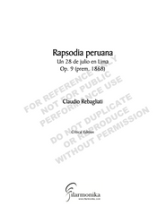 Rapsodia Peruana, for orchestra
