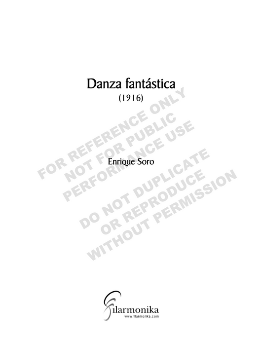 Danza Fantástica, for orchestra