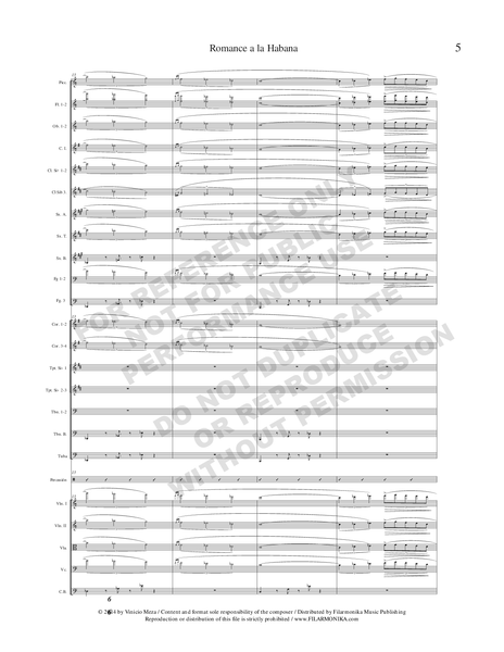 Romance a La Habana, for orchestra