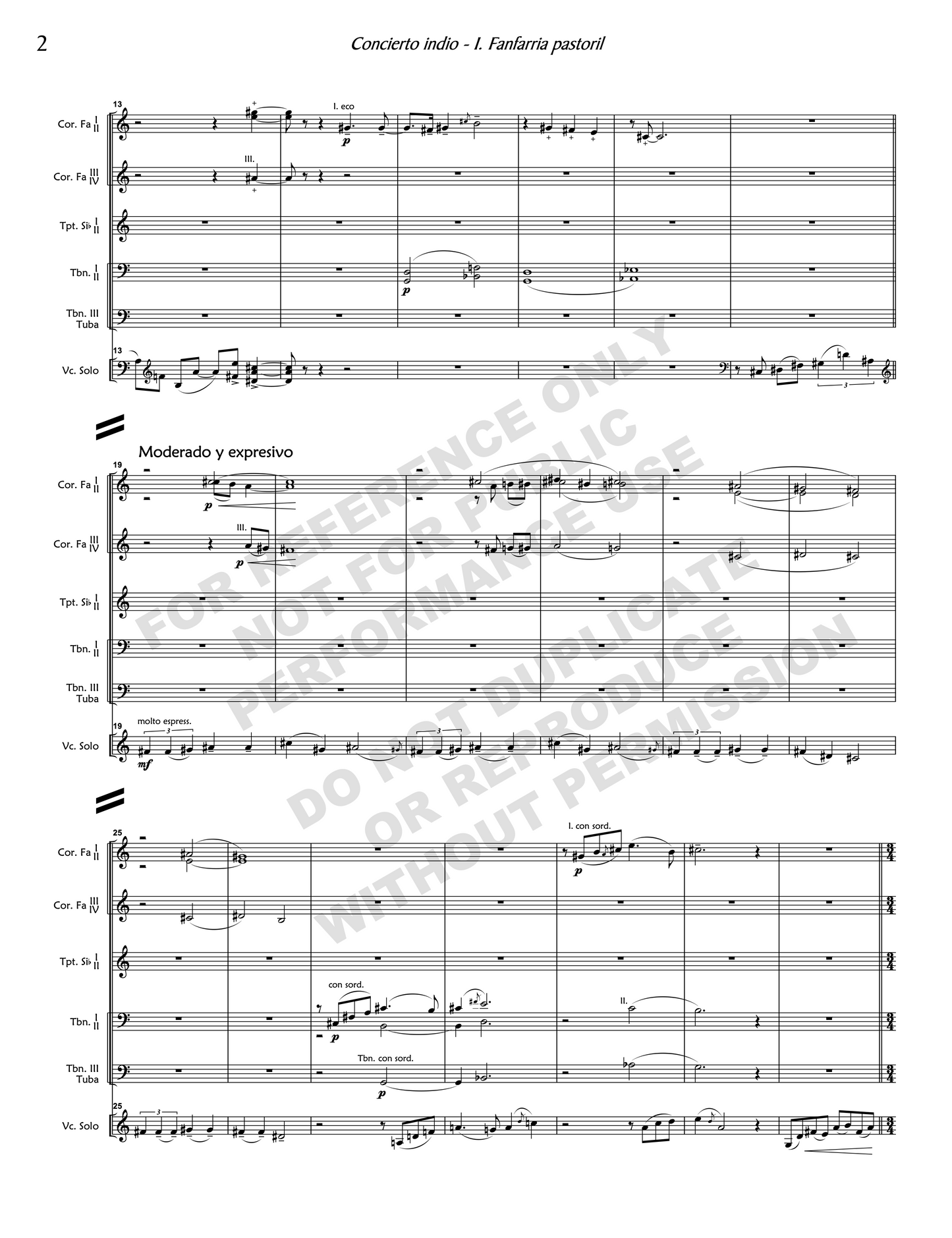 Concierto indio, for cello and orchestra