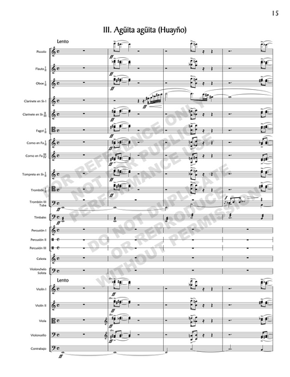 Concierto indio, for cello and orchestra