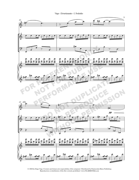Divertimento, for clarinet, violin, cello, and piano