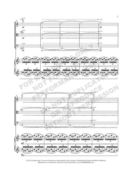 Piano Quartet, for violin, viola, cello, and piano
