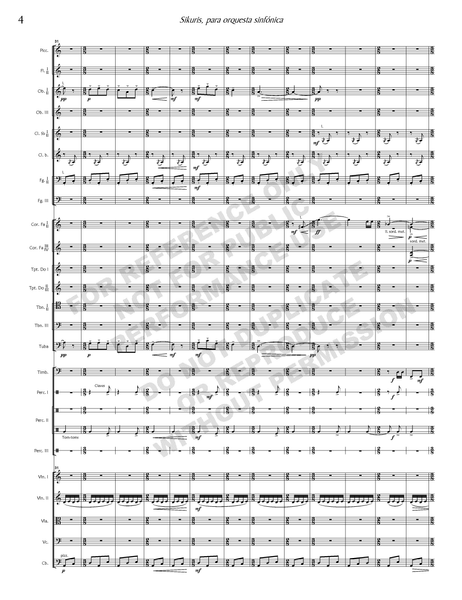 Sikuris, for symphony orchestra